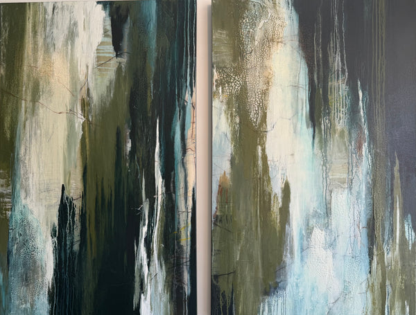 Elain Sherma Coastal Vibes Diptych