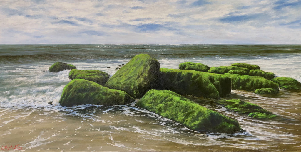 7TH Street Jetty Seascape by Leon Wescott