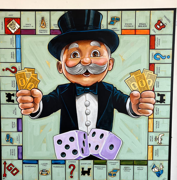 Monopoly Board by Mike Bell SOLD