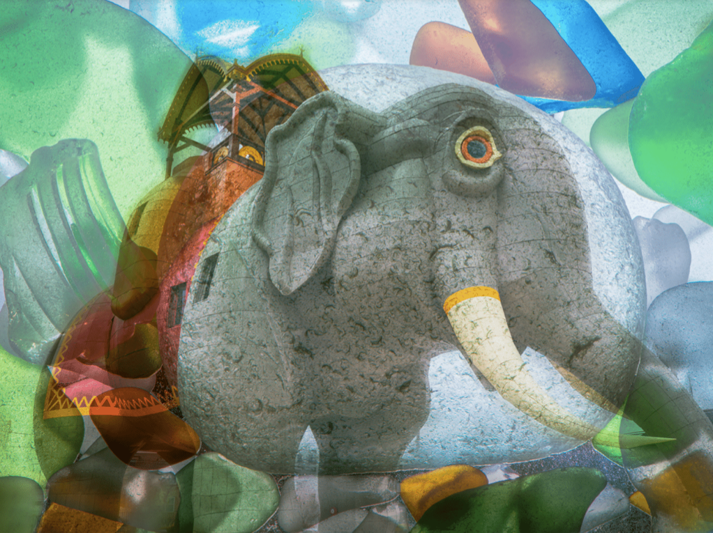 LUCY THE ELEPHANT Abstract Photography by Frederick Ballet