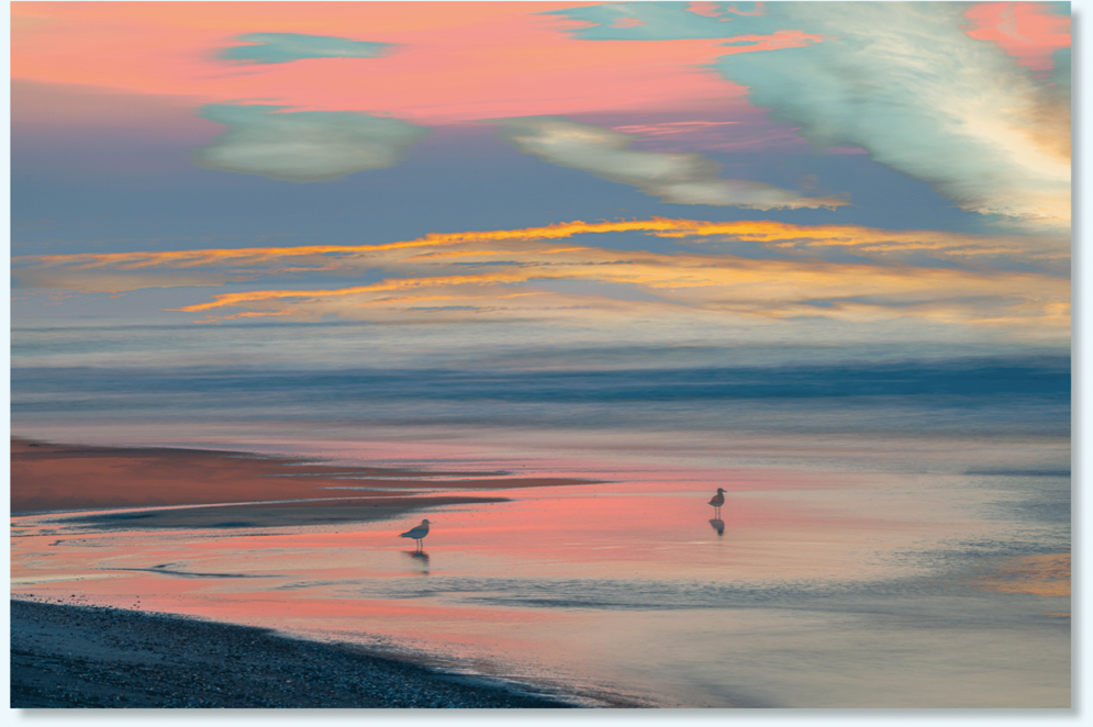Beach Sunset Abstract Photography by Fred Ballet