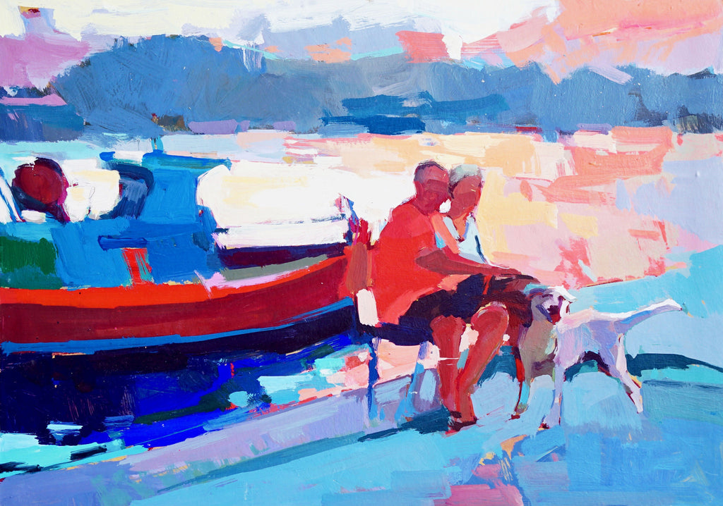 Sunset Walk by Mary Kolokytha